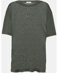 Lemaire - T-shirt in jersey di seta - Lyst