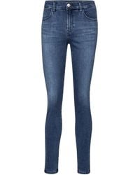 J Brand Mid-Rise Skinny Jeans Sophia - Blau