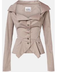Vivienne Westwood - Monday Peplum Cotton Poplin Shirt - Lyst