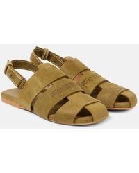 JW Anderson - Fisherman Leather Sandals - Lyst