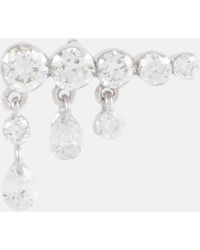 Maria Tash Einzelner Ohrring aus 18kt Weissgold mit Diamanten - Weiß