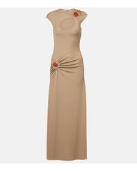 Christopher Esber - Verziertes Maxikleid Mineral Stone Aus Jersey - Lyst