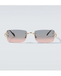 Cartier - Signature C De Cartier Rectangular Sunglasses - Lyst