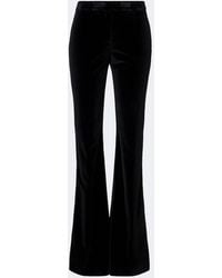 Etro - Cotton Velvet Flared Pants - Lyst