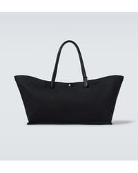 The Row - Idaho Xl Leather-Trimmed Canvas Tote Bag - Lyst