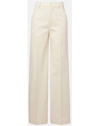 Moncler - Weite Hose Aus Baumwolle - Lyst