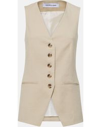 Veronica Beard - Liff Linen-Blend Vest - Lyst