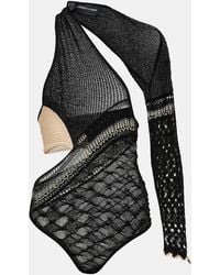 Roberta Einer - Dina Asymmetric Knit Bodysuit - Lyst