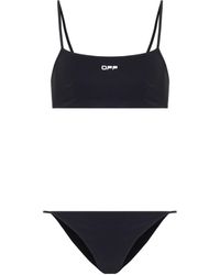 Off-White c/o Virgil Abloh Bedruckter Bikini - Schwarz