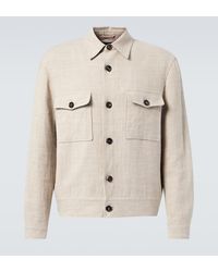 Loro Piana - Clem Linen And Silk Canvas Blouson - Lyst