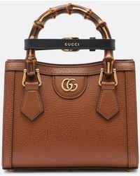 Gucci - Henkeltasche Diana Small Aus Leder - Lyst