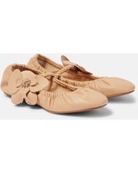 Zimmermann - Mary-Jane-Ballerinas Orchid Aus Leder - Lyst