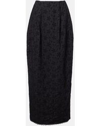 Posse - Falda Larga Salma De Algodon Bordada - Lyst