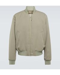 Jil Sander - Bomberjacke Aus Woll-Gabardine - Lyst