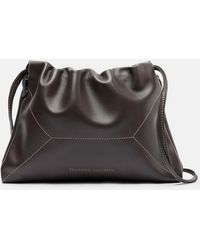 Brunello Cucinelli - Mini Leather Crossbody Bag - Lyst