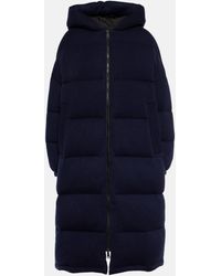 Yves Salomon - Wool And Cashmere Down Coat - Lyst