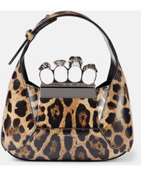 Alexander McQueen - Jewelled Small Leopard-print Tote Bag - Lyst