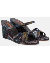 Missoni - Wedge-Sandalen Lucy Caperdoni Mit Pailletten - Lyst