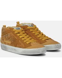 Golden Goose - Sneakers Mid Star aus Cord - Lyst