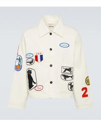Bode - Cambridge Patch-Applique Cotton Canvas Jacket - Lyst