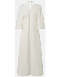 The Row - Mia Open-Back Silk Maxi Dress - Lyst