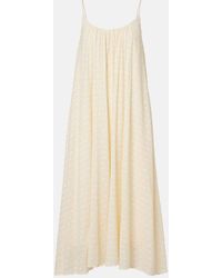 Eres - Confidentielle Silk And Cotton Midi Dress - Lyst