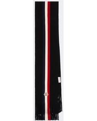 Moncler - Logo Virgin Wool Scarf - Lyst
