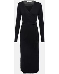 Diane von Furstenberg - Astrid Wool And Cashmere Wrap Midi Dress - Lyst