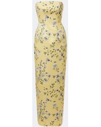 Emilia Wickstead - Laelia Floral Bustier Gown - Lyst