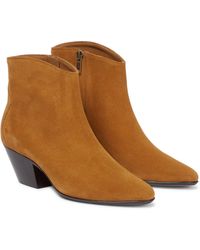 Isabel Marant Dacken Suede Ankle Boots - Brown
