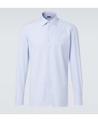 ZEGNA - Striped Cotton Shirt - Lyst