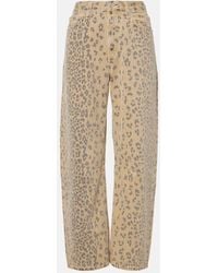 Citizens of Humanity - Miro Printed Barrel-Leg Jeans - Lyst