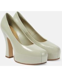 Burberry - 130 Leather Platform Pumps - Lyst