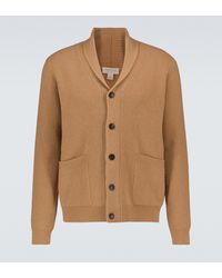Sunspel Wool And Cashmere Shawl Cardigan - Natural