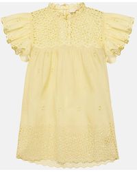 Ulla Johnson - Top Kassi Aus Baumwoll-Voile - Lyst