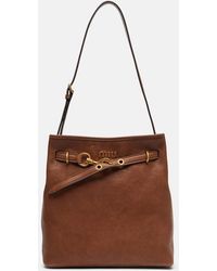 Miu Miu - Aventure Leather Bucket Bag - Lyst