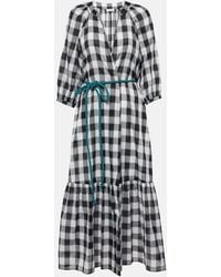 Eres - Chess Check-Patterned Cotton Dress - Lyst