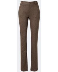 Ralph Lauren - Wool, Silk And Cashmere Straight Pants - Lyst