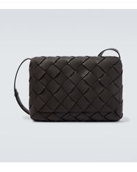 Bottega Veneta - Diago Large Leather Crossbody Bag - Lyst