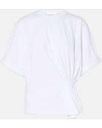 Victoria Beckham - Cotton Jersey T-Shirt - Lyst