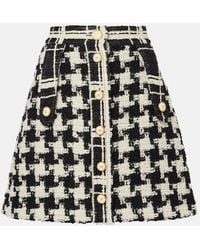 Valentino - Wool-Blend Tweed Miniskirt - Lyst