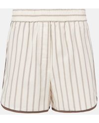 Brunello Cucinelli - High-Rise Bermuda Shorts - Lyst