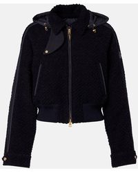 Moncler - Hooded Virgin Wool Down Jacket - Lyst