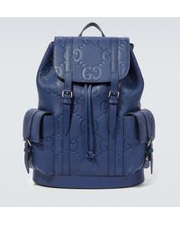 Gucci - Logo Leather Backpack - Lyst