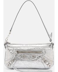 Balenciaga - Le City Metallic Leather Shoulder Bag - Lyst