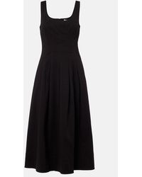 Proenza Schouler - Label Shelby Cotton-Blend Midi Dress - Lyst