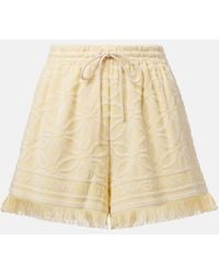 Zimmermann - Coco Fringed Jacquard Shorts - Lyst