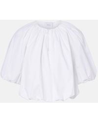 Patou - Gathered Cotton Top - Lyst