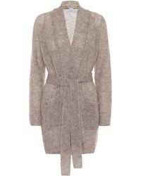 Max Mara Leisure Liuto Mohair-blend Cardigan - Natural