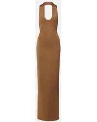 KHAITE - Mahi Halterneck Maxi Dress - Lyst